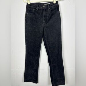 NWOT Zara Black Straight Leg High Waisted Denim Jeans- size 2